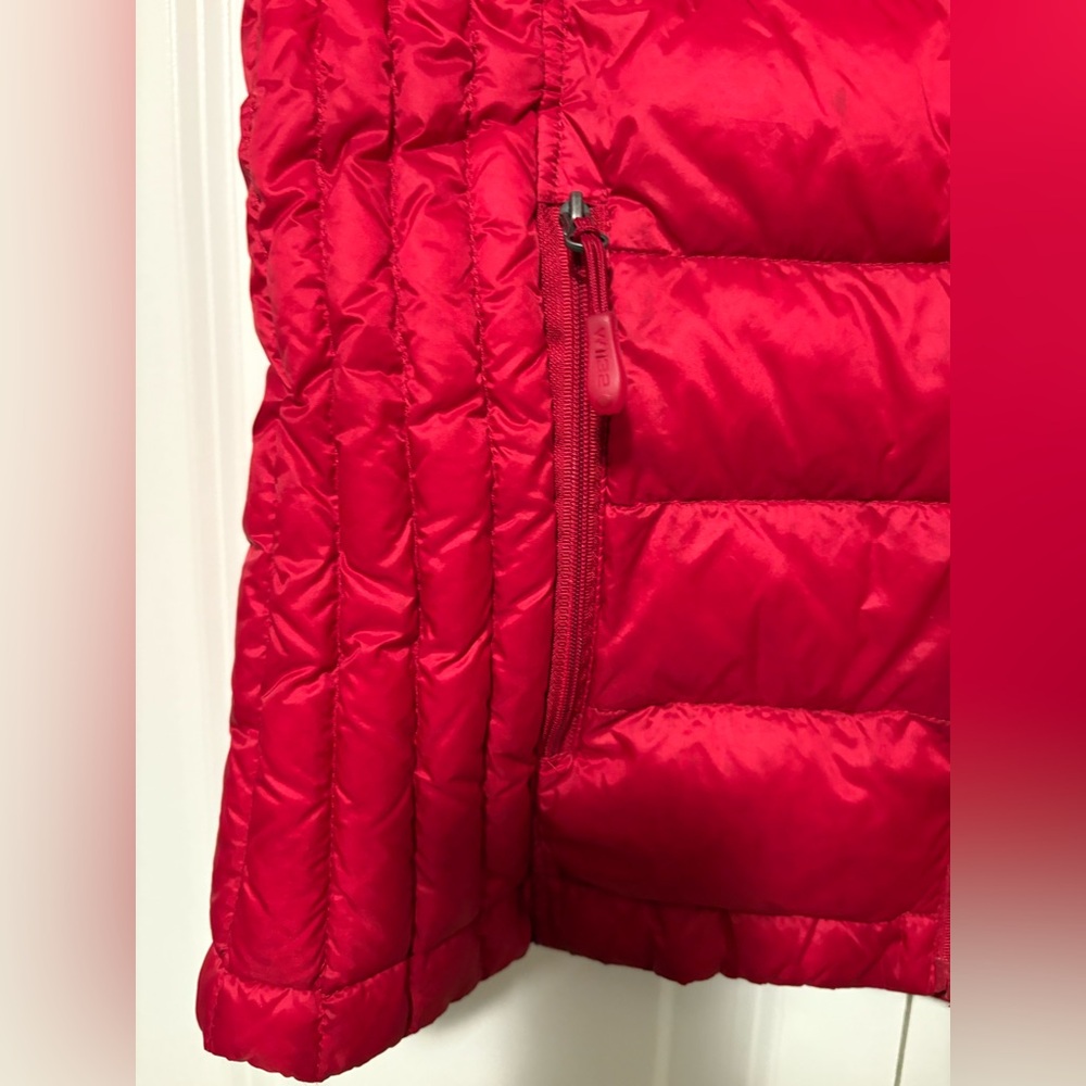 Women's Red Puffer Vest - Picture 2 of 8